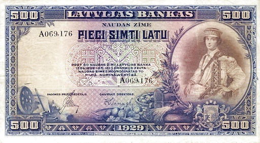прибалтийские банкноты