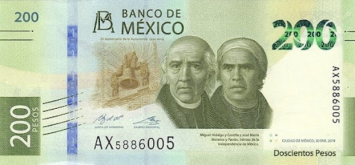 современные дензнаки мексиканцев
