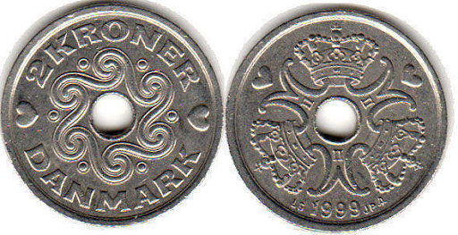 внешний вид монет датчан