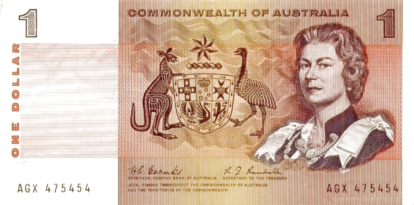 один австралийский доллар