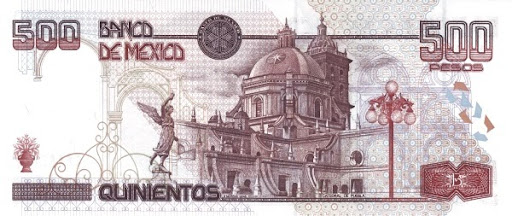 банкнотные билеты MXN в 1990-х годах