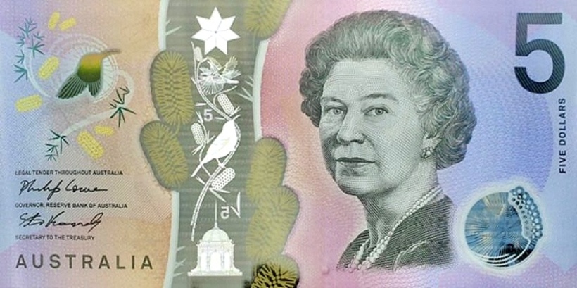 Британская королева на австралийских купюрах
