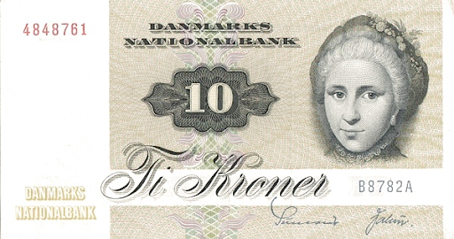 внешний вид датских банкнот