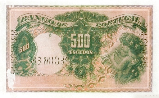 старинные бумажные деньги в Лиссабоне