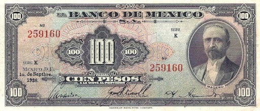 кто изображен на валюте мексиканцев