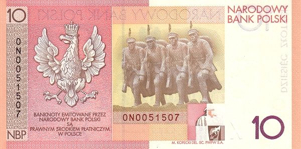 банкноты 10 zł