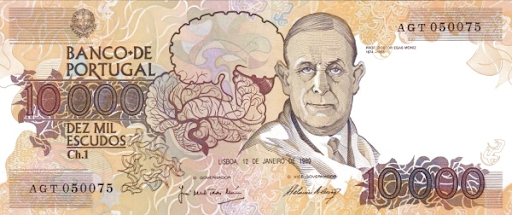португальские видные деятели на банкнотах