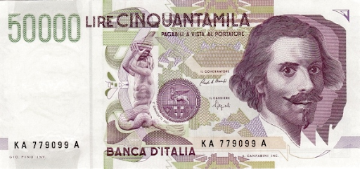 бумажные деньги Милана