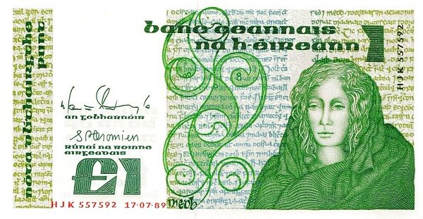 банкноты Ирландии оформление