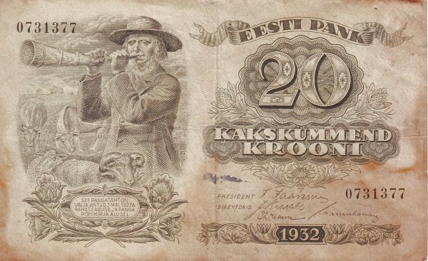 эстонские банкноты