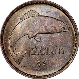 двухфунтовая старинная монетка