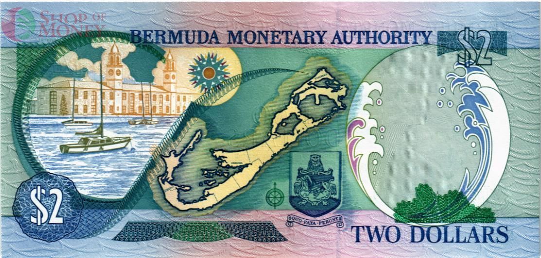 БЕРМУДСКИЕ ОСТРОВА 2 ДОЛЛАРА 2
