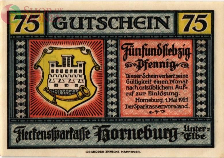 ГЕРМАНИЯ 75 ПФЕННИГОВ (НОТГЕЛЬД) 1