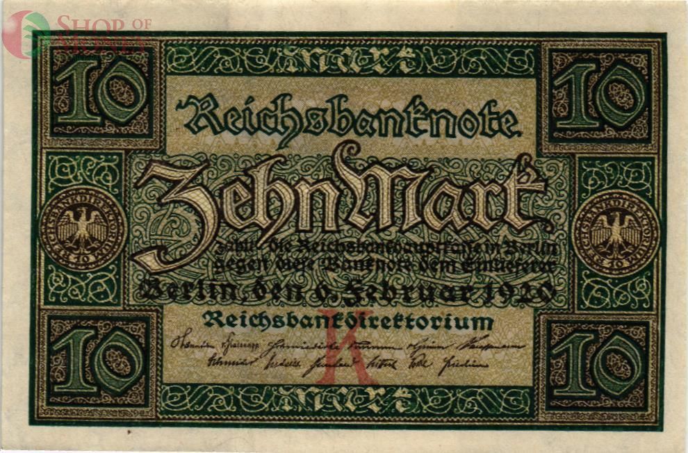 ГЕРМАНИЯ 10 МАРОК 1