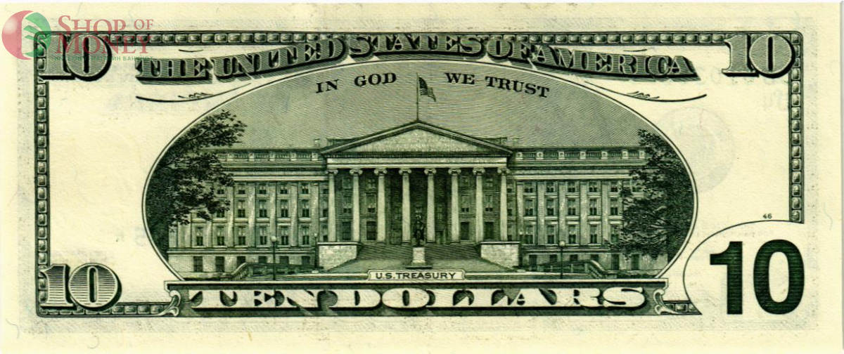 США 10 ДОЛЛАРОВ (D4 - КЛИВЛЕНД, REPLACEMENT) 2