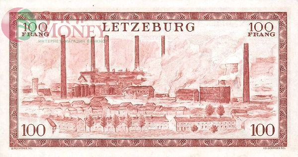 ЛЮКСЕМБУРГ 100 ФРАНКОВ 2