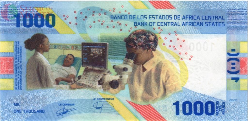 CAS - ЦЕНТРАЛЬНАЯ АФРИКА 1000 ФРАНКОВ 2
