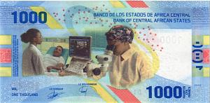 CAS - ЦЕНТРАЛЬНАЯ АФРИКА 1000 ФРАНКОВ 2