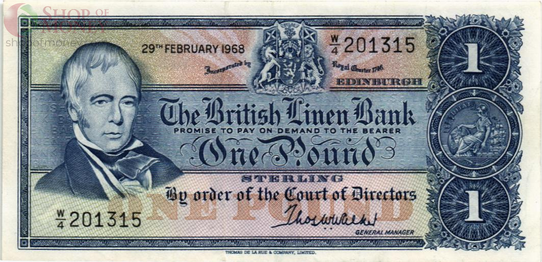 ШОТЛАНДИЯ 1 ФУНТ 1