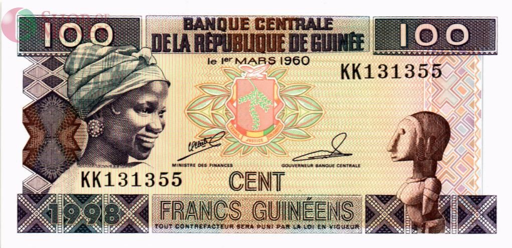 ГВИНЕЯ 100 ФРАНКОВ 1