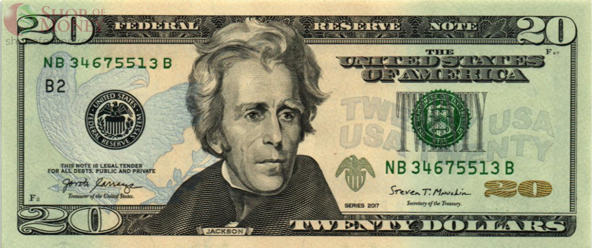 США 20 ДОЛЛАРОВ (B - НЬЮ-ЙОРК) 1