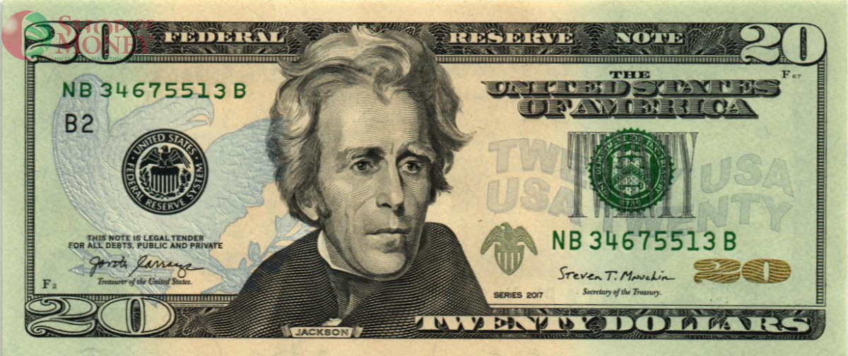 США 20 ДОЛЛАРОВ (B - НЬЮ-ЙОРК) 1