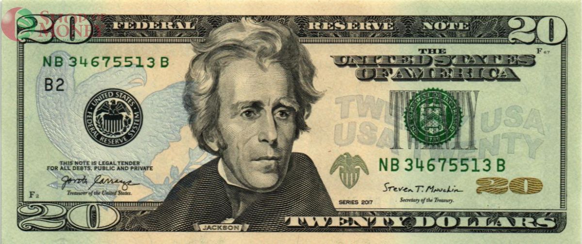 США 20 ДОЛЛАРОВ (B - НЬЮ-ЙОРК) 1