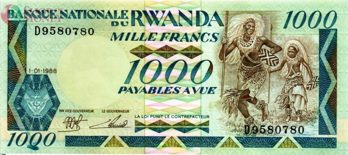 РУАНДА 1000 ФРАНКОВ 1