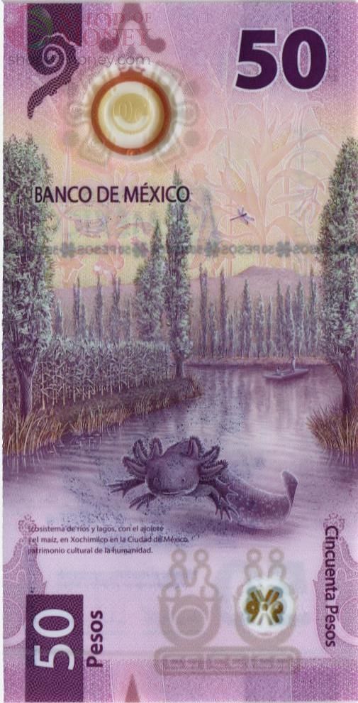 МЕКСИКА 50 ПЕСО (НАДПЕЧАТКА) 2