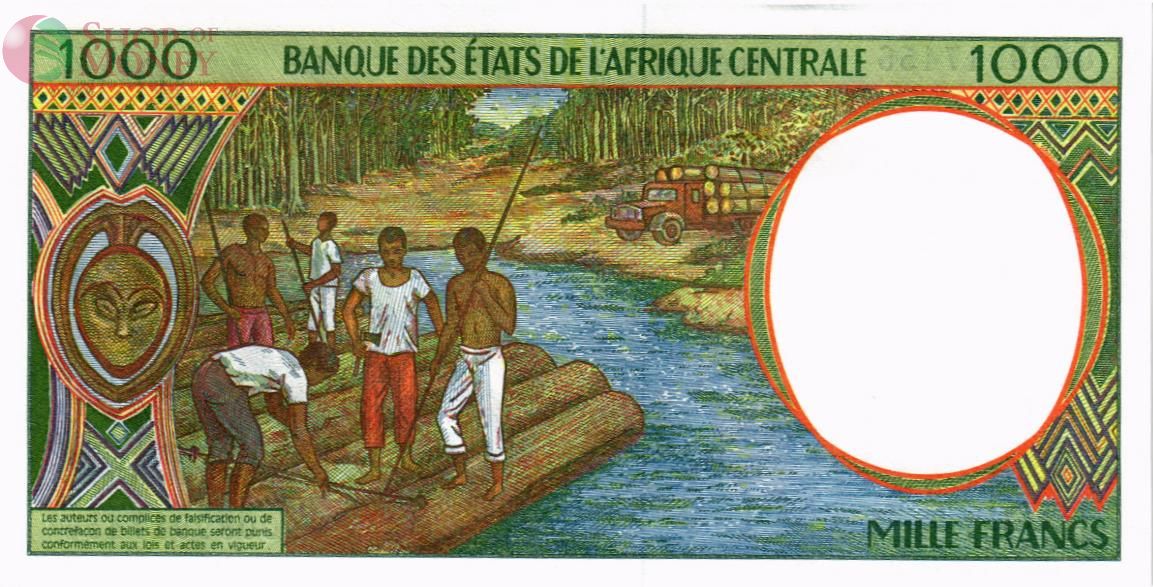 CAS - ГАБОН 1000 ФРАНКОВ (L) 2