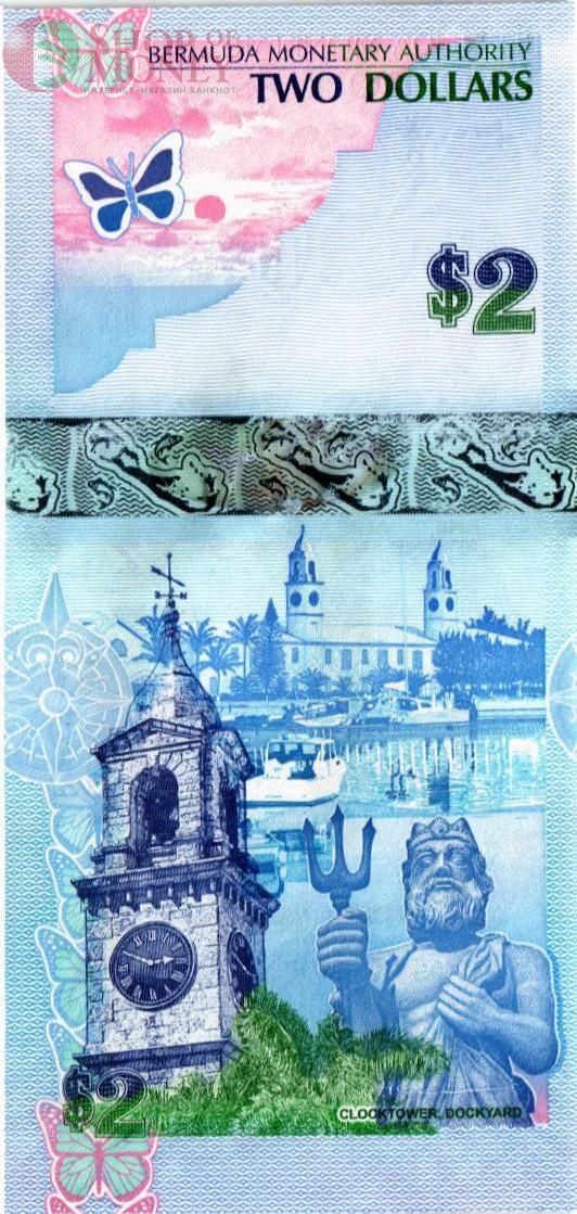 БЕРМУДСКИЕ ОСТРОВА 2 ДОЛЛАРА 2
