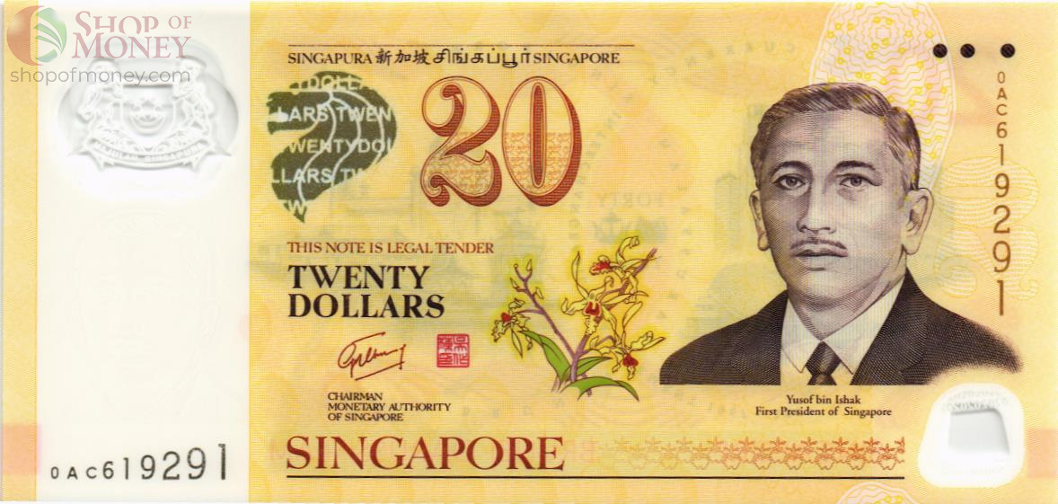 СИНГАПУР 20 ДОЛЛАРОВ 1