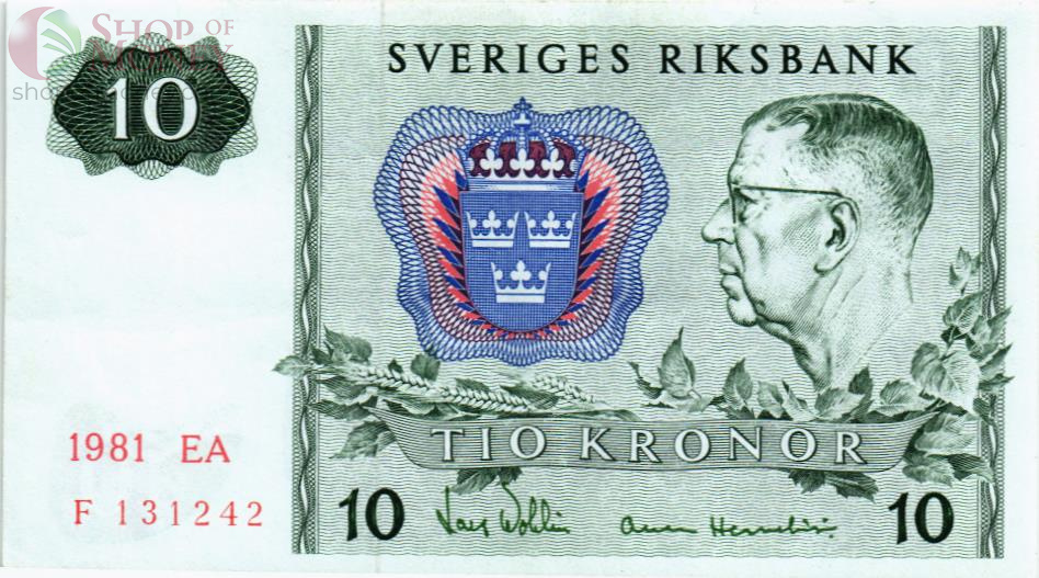 ШВЕЦИЯ 10 КРОН 1
