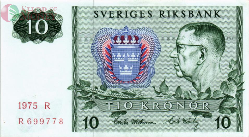 ШВЕЦИЯ 10 КРОН 1