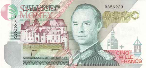 ЛЮКСЕМБУРГ 5000 ФРАНКОВ 1
