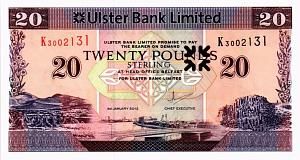 СЕВЕРНАЯ ИРЛАНДИЯ 20 ФУНТОВ (ULSTER BANK) 1