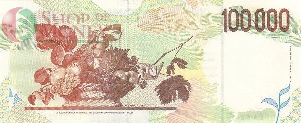 ИТАЛИЯ 100000 ЛИР 2
