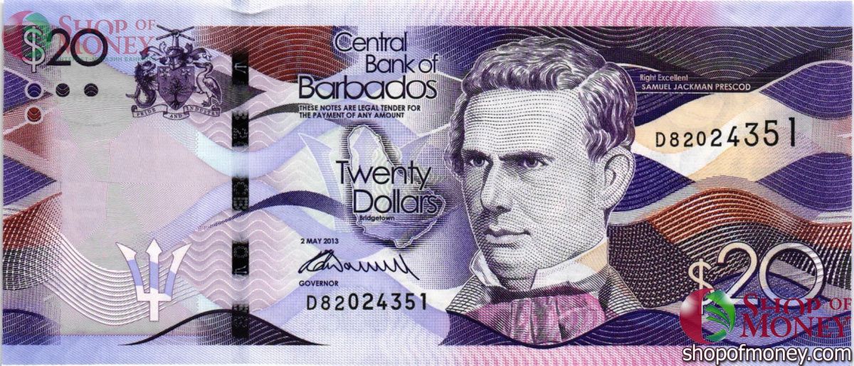 БАРБАДОС 20 ДОЛЛАРОВ 1