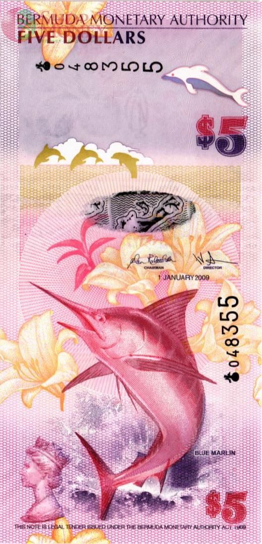 БЕРМУДСКИЕ ОСТРОВА 5 ДОЛЛАРОВ 1