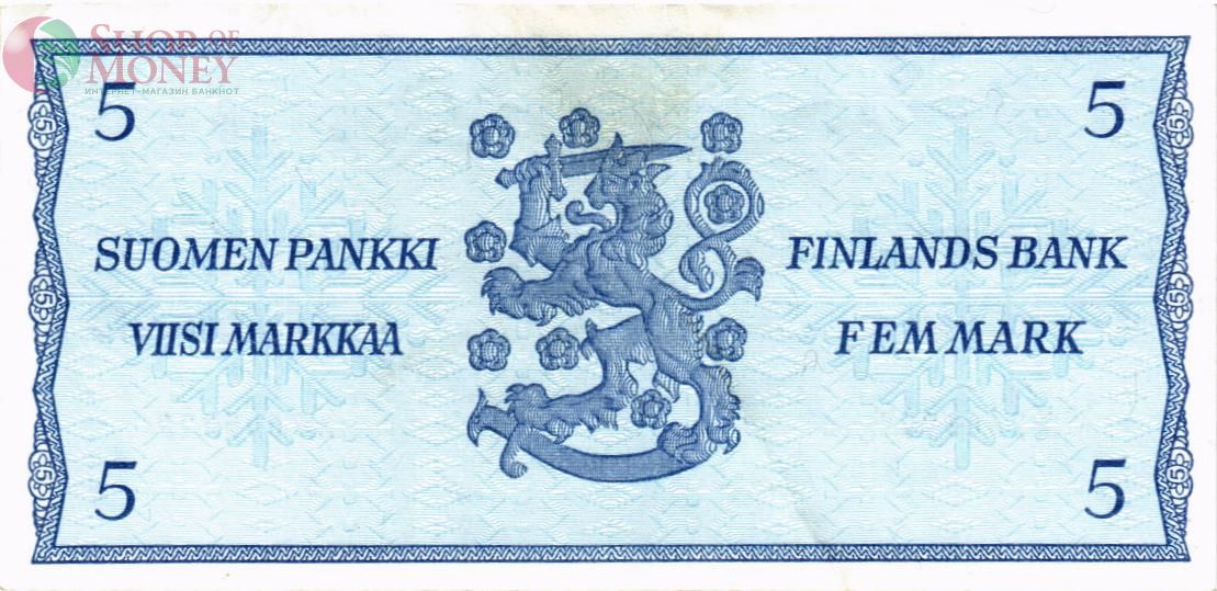 ФИНЛЯНДИЯ 5 МАРОК (Litt. B) 2