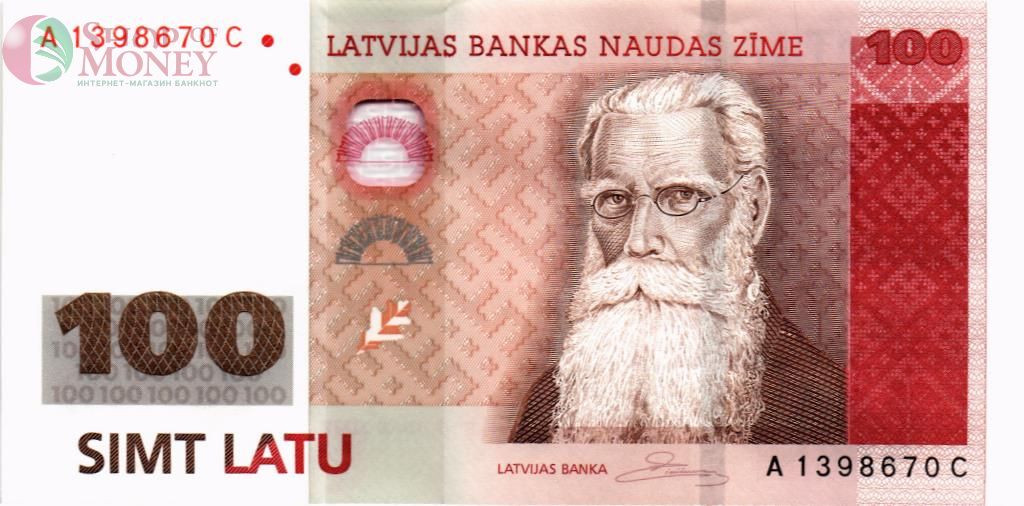 ЛАТВИЯ 100 ЛАТ 1