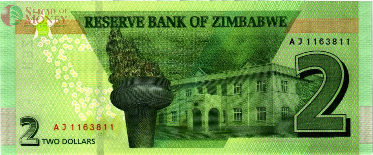 ЗИМБАБВЕ 2 ДОЛЛАРА 2