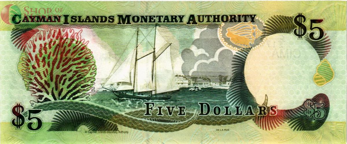 КАЙМАНОВЫ ОСТРОВА 5 ДОЛЛАРОВ (C/2) 2