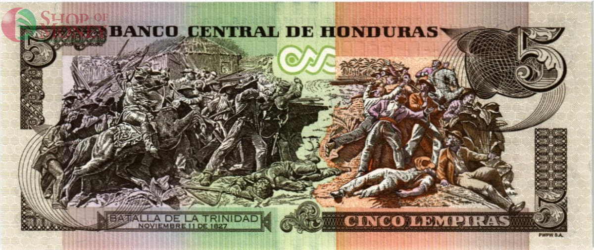 ГОНДУРАС 5 ЛЕМПИР 2