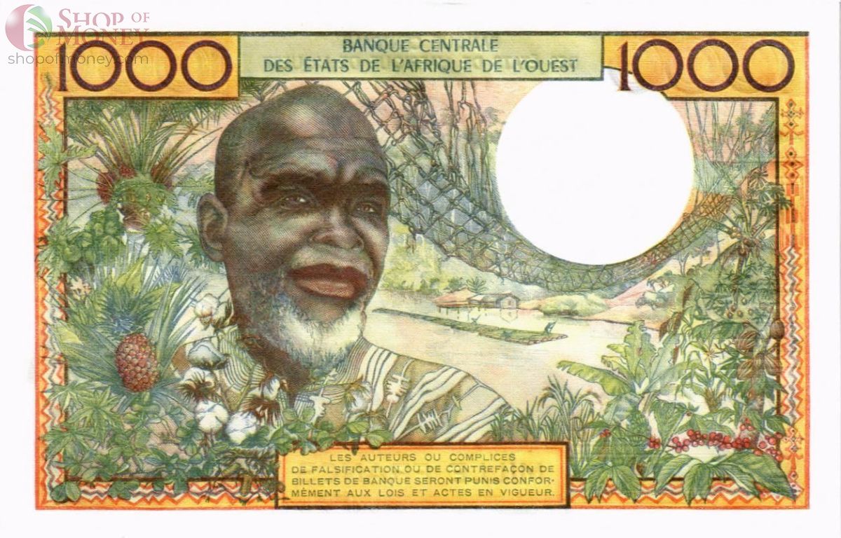 WAS - КОТ-Д'ИВУАР 1000 ФРАНКОВ (A) 2