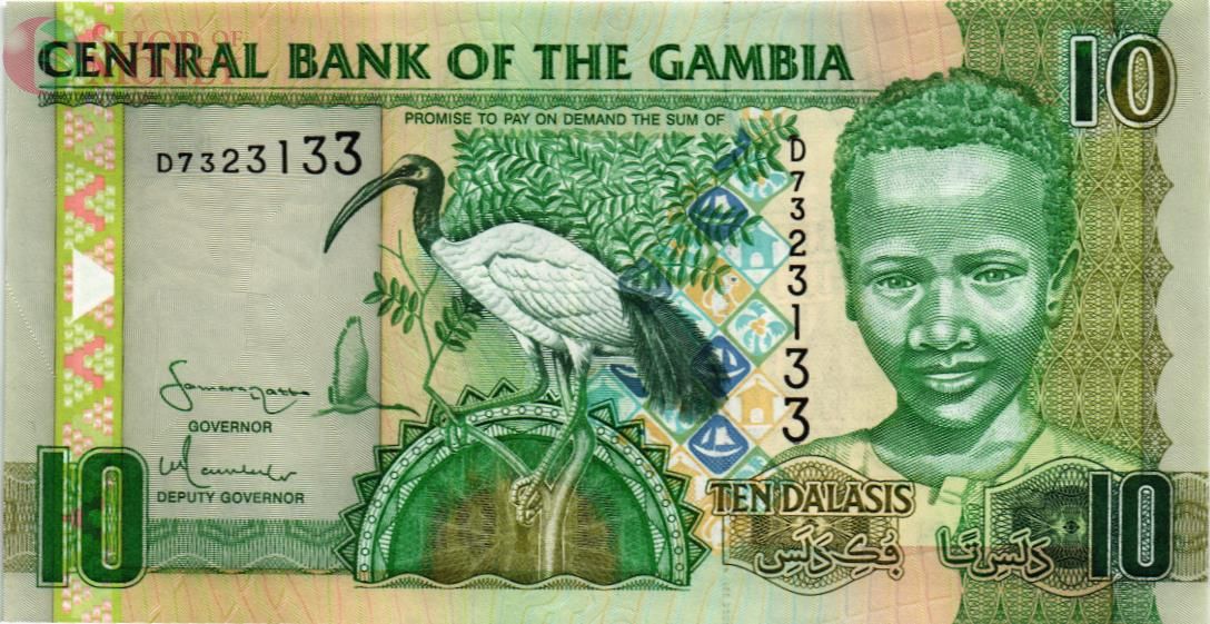 ГАМБИЯ 10 ДАЛАСИ 1