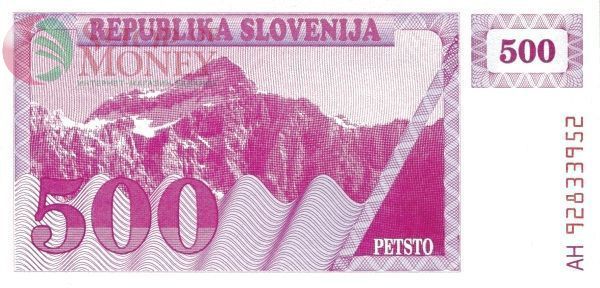 СЛОВЕНИЯ 500 ТОЛАР 2
