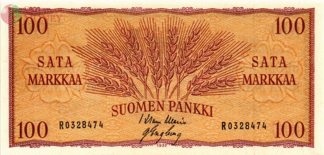 ФИНЛЯНДИЯ 100 МАРОК 1