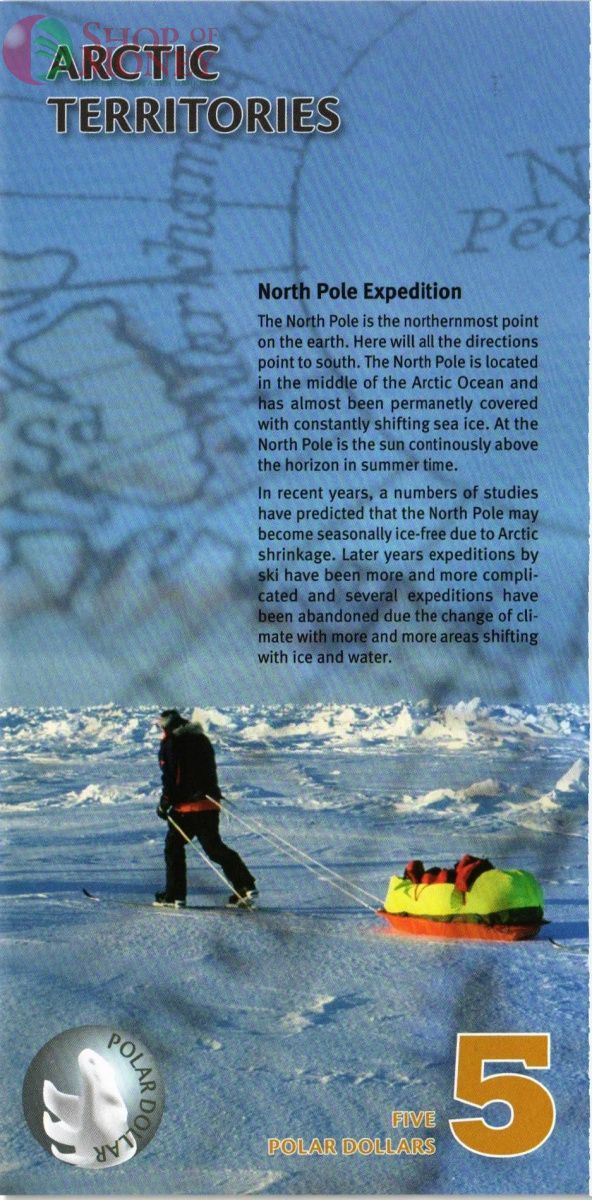 АРКТИЧЕСКИЕ ТЕРРИТОРИИ 5 ДОЛЛАРОВ 2