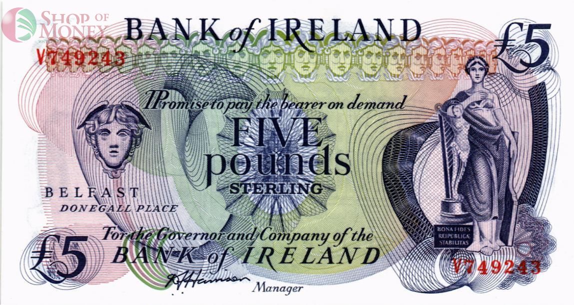 СЕВЕРНАЯ ИРЛАНДИЯ 5 ФУНТОВ (BANK OF IRELAND) 1
